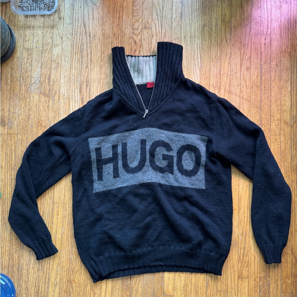 HUGO (HUGO BOSS) Black Sweater for Men
